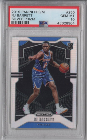 2019 Prizm RJ Barrett Silver PSA 10