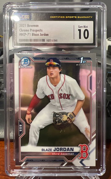 2021 bowman chrome prospects 71 Blaze Jordan