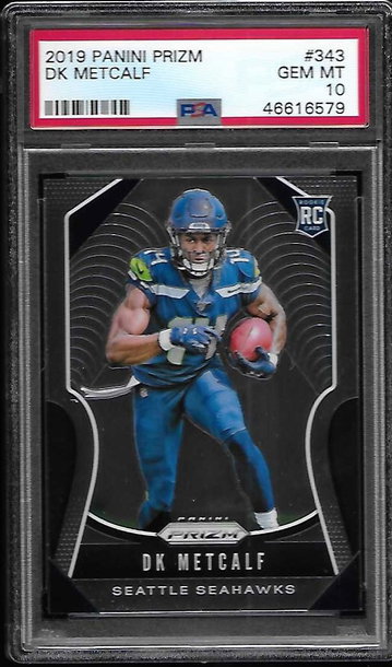 2019 Panini Prizm DK Metcalf RC #343 PSA 10