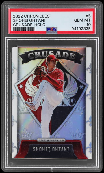 2022 Panini Chronicles Shohei Ohtani Crusade Holo PSA 10