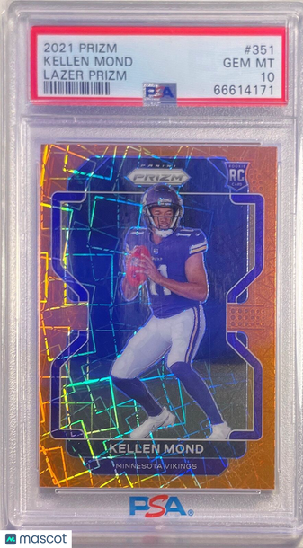 2021 Panini Prizm Kellen Mond #351 Lazer PSA 10