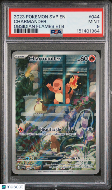 2023 Pokemon SVP EN-SV Black Star Promo Charmander Obsidian Flames Etb PSA 9 #044