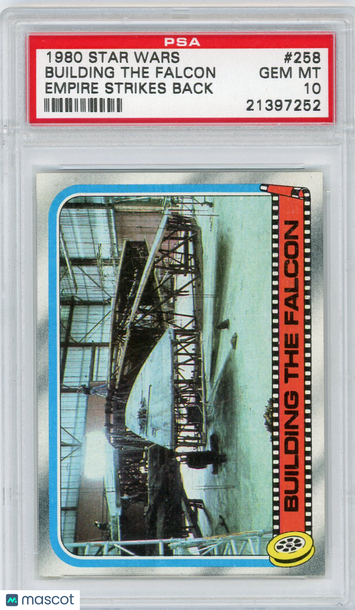 1980 Star Wars Empire Strikes Back Building The Falcon #258 PSA 10