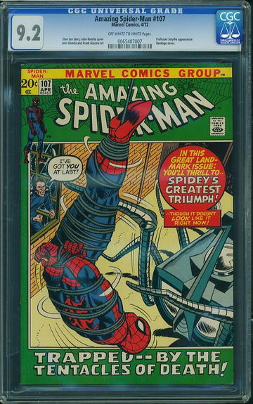 AMAZING SPIDER-MAN #107, CGC 9.2 NM-