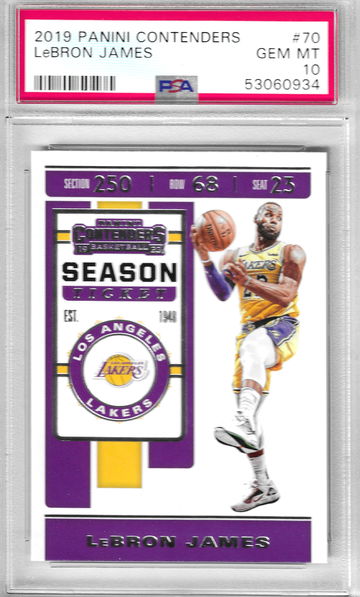 2019 Contenders LeBron James PSA 10