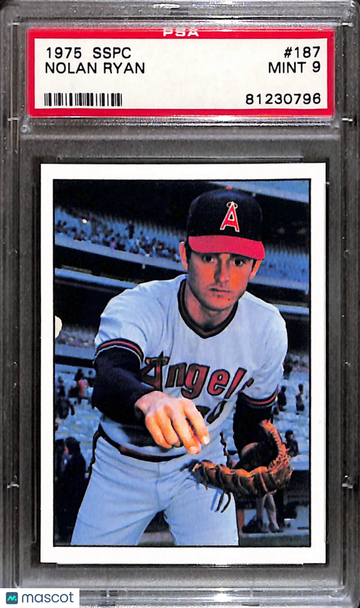 1975 Sspc Nolan Ryan #187 PSA 9