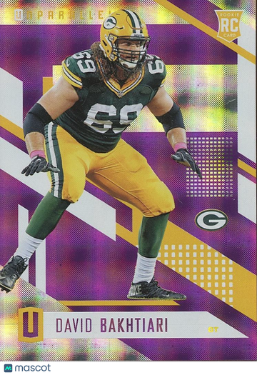 2017 Panini Unparalleled David Bakhtiari #126 Purple Rookie
