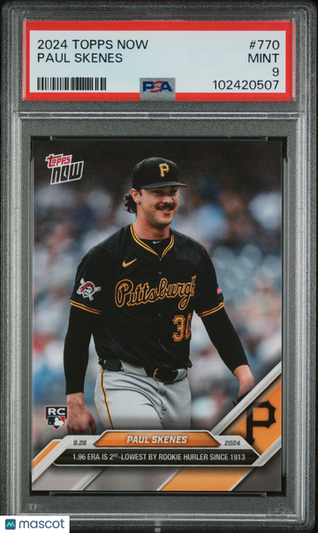2024 Topps Now Paul Skenes #770 PSA 9