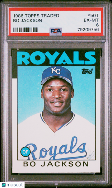 1986 Topps Traded Bo Jackson #50T PSA 6
