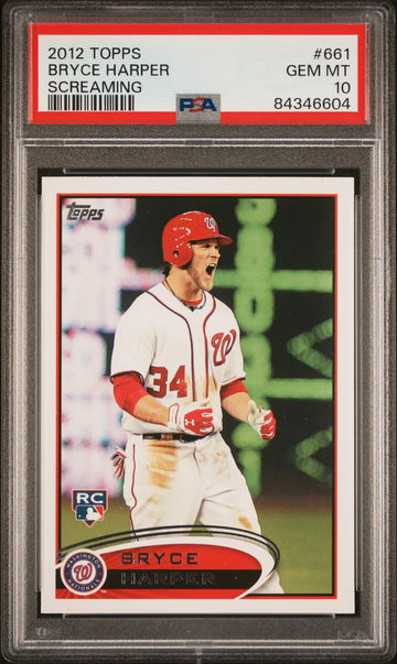 2012 Topps Screaming Bryce Harper #661D PSA 10