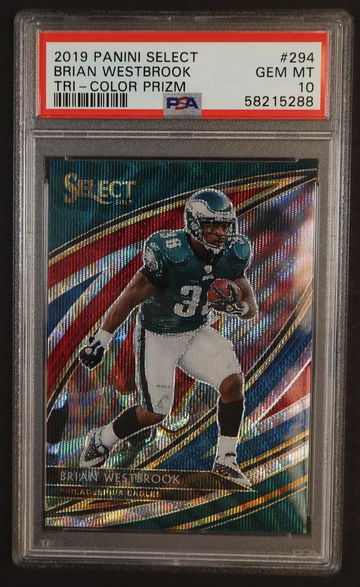 2019 Panini Select Prizm Tri Color Brian Westbrook #294 /99 PSA 10