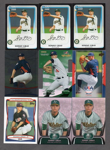 Sonny Gray Baseball Card Lot (28) - Many RC Rookies, Nice Variety A's Twins