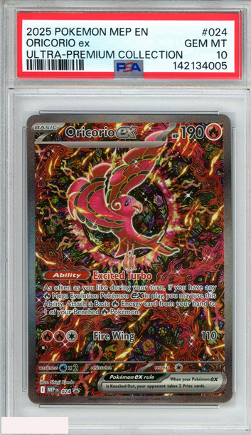 2025 POKEMON BLACK STAR PROMO ORICORIO EX #024 ULTRA-PREMIUM COLLECTION PSA 10