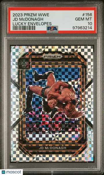 2023 Panini Prizm WWE JD Mcdonagh #156 Lucky Envelopes PSA 10