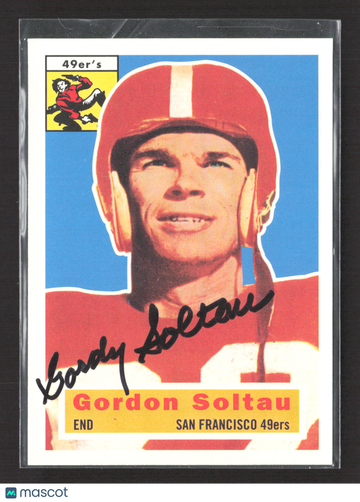 1994 Topps Football Archives The Ultimate 1956 Series Gordon Soltau #2 Auto