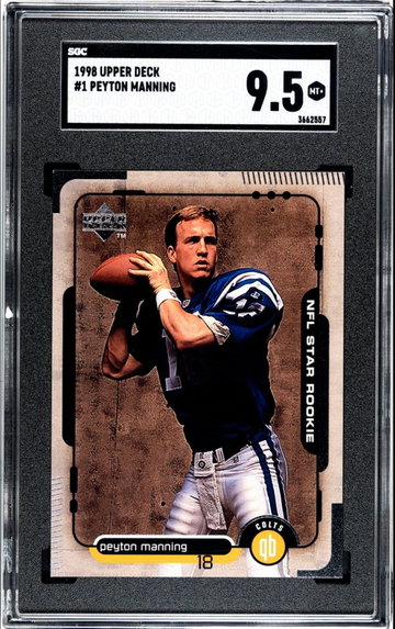 1998 Upper Deck #1 Peyton Manning  SGC 9.5