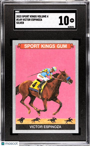 2023 Sport Kings Volume 4 Victor Espinoza #149 Rookie Silver SGC 10