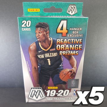 X5 2019-2020 Panini Mosaic NBA Basketball Hanger Boxes Orange Prizms NEW Sealed