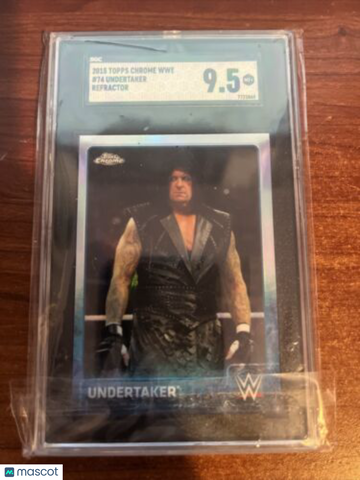 2015 Topps Chrome WWE Undertaker SGC 9.5