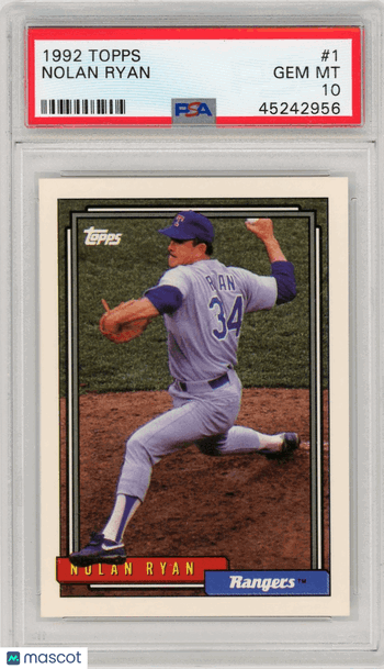 1992 Topps Nolan Ryan #1 PSA 10