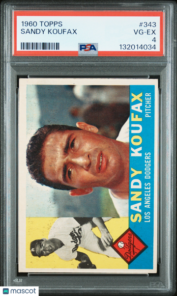 1960 Topps Sandy Koufax #343 PSA 4