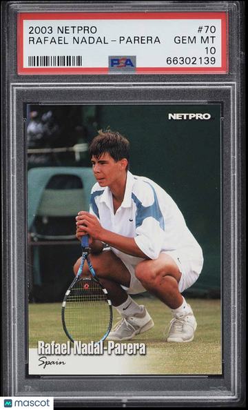 2003 Netpro Rafael Nadal-Parera #70 Rookie PSA 10