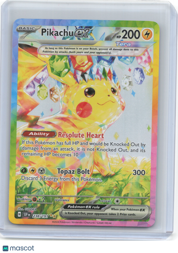 Surging Sparks Pikachu ex Holo Special Illustration Rare #238/191