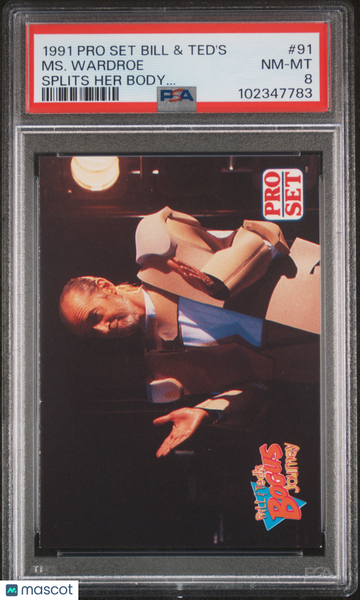 1991 Pro Set Bill & Ted's George Carlin #91 PSA 8