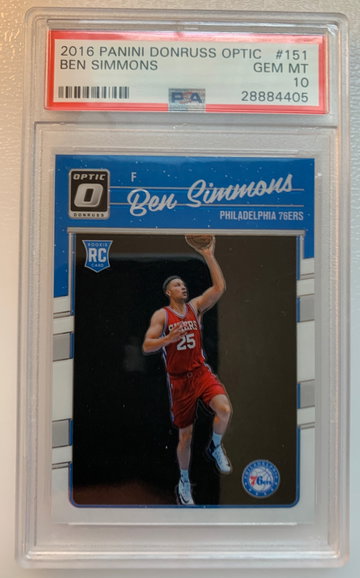 BEN SIMMONS 2016 OPTIC ROOKIE PSA 10 GEM MINT