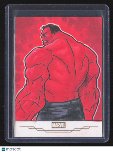 2017 Topps Marvel Premier Sketch Cards Alex Mines Hand-Drawn Sketch