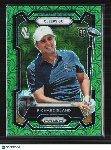 2024 Panini Prizm LIV Golf Richard Bland #53 Green RC 02/54