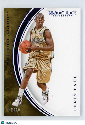 2016 Immaculate Collection Collegiate Chris Paul #8 Blue Parallel/Variety Base Set