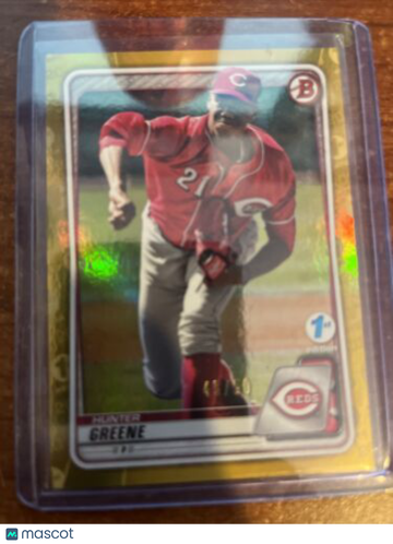 2020 Bowman 1st Edition Hunter Greene #BFE-47 Edition 1st