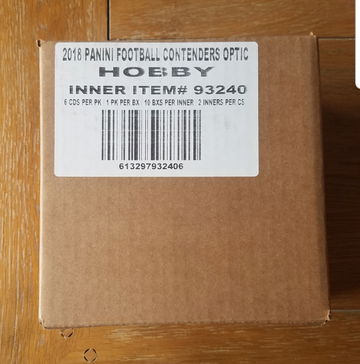 2017 Contenders Optic inner 10 box case. All Mahomes rc's were pack inserted 