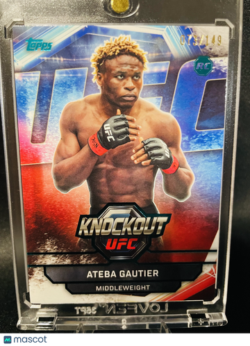 2026 Topps Knockout UFC Ateba Gautier #96 /149 RC