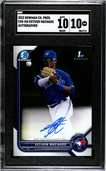 2022 Bowman Chrome Estiven Machado 1st Auto CPA-EM