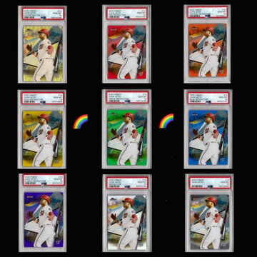 2020 Topps Finest Juan Soto Rainbow PSA 10 Superfractor Red Orange Gold Green Blue Purple Refractor
