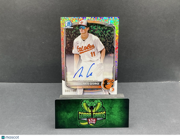 2025 Bowman Chrome Nate George #CPA-NG Mini Diamond /100