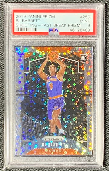 RJ Barrett 2019-20 Panini Prizm Fast Break Disco Variation #250 PSA 9 (46128483)
