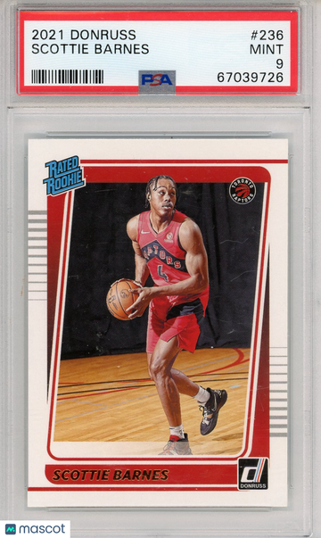 2021 Panini Donruss Scottie Barnes #236 PSA 9