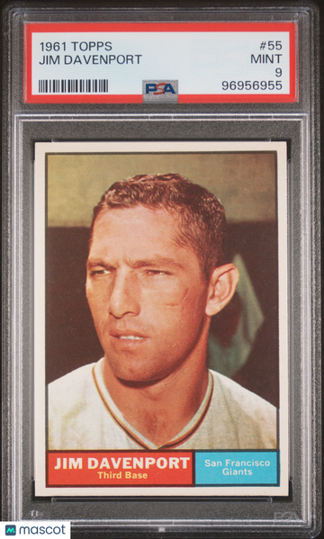 1961 Topps Jim Davenport #55 PSA 9