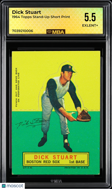1964 Topps Stand-Up Dick Stuart Short print MBA 5.5