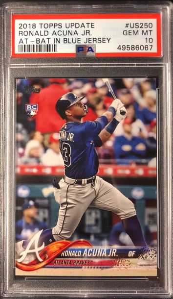 2018 Topps Update Ronald Acuna JR. PSA 10
