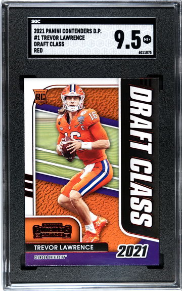 2021 Panini Contenders DP Trevor Lawrence #1 Draft Class SGC 9.5
