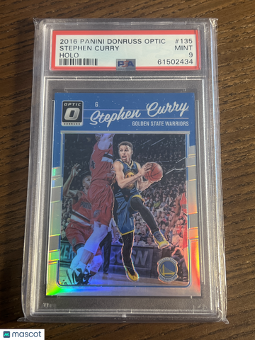 2016 Panini Donruss Optic Stephen Curry #135 Holo Silver Prizm PSA 9