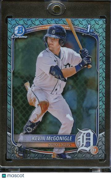 2025 Bowman Chrome Kevin McGonigle #BCP-79 Aqua Lunar Glow Refractor