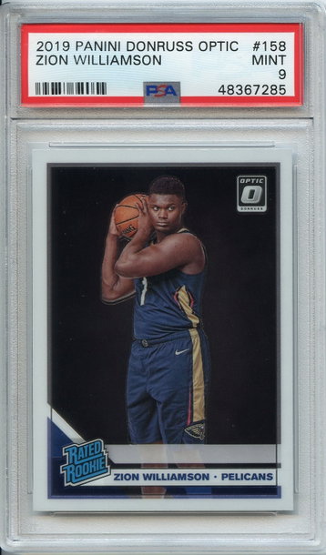 Zion Williamson Optic Rookie PSA 9