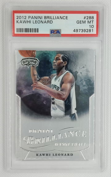 KAWHI LEONARD 2012 Panini Brilliance #288 Rookie RC - PSA 10 GEM MINT