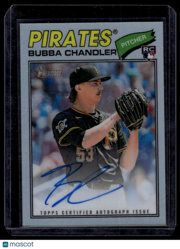 2026 Topps Heritage Bubba Chandler #ROAC-BC Chrome Autographs AU