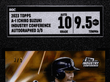 2023 Topps Industry Conference Ichiro Suzuki #A-I Autograph 5 SGC 9.5 Auto 10